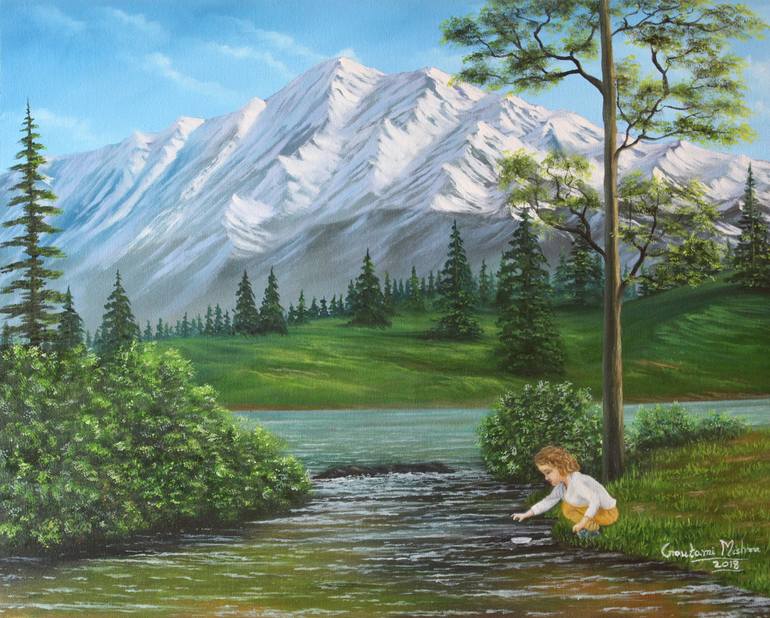 Original Landscape Painting by Goutami Mishra