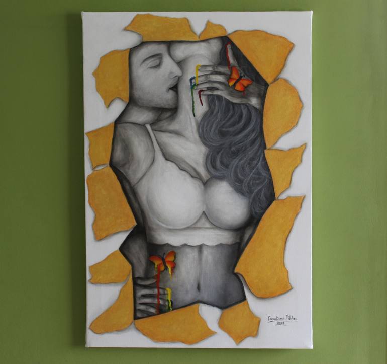 Original Nude Painting by Goutami Mishra