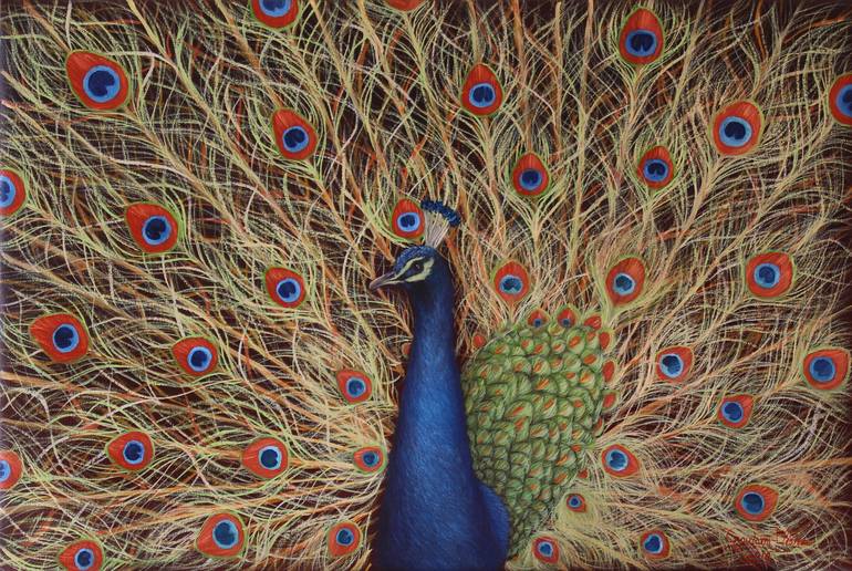 Original Realism Animal Painting by Goutami Mishra