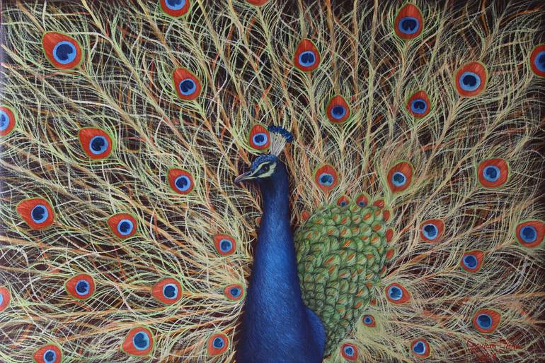 Original Realism Animal Painting by Goutami Mishra