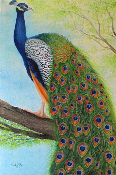 Print of Nature Paintings by Goutami Mishra