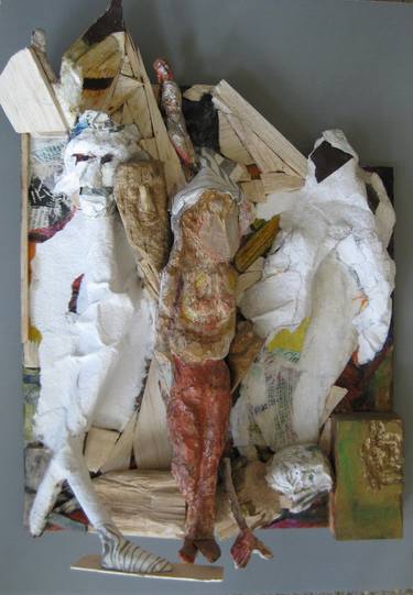 Original Figurative Family Mixed Media by Jacqueline Jolles