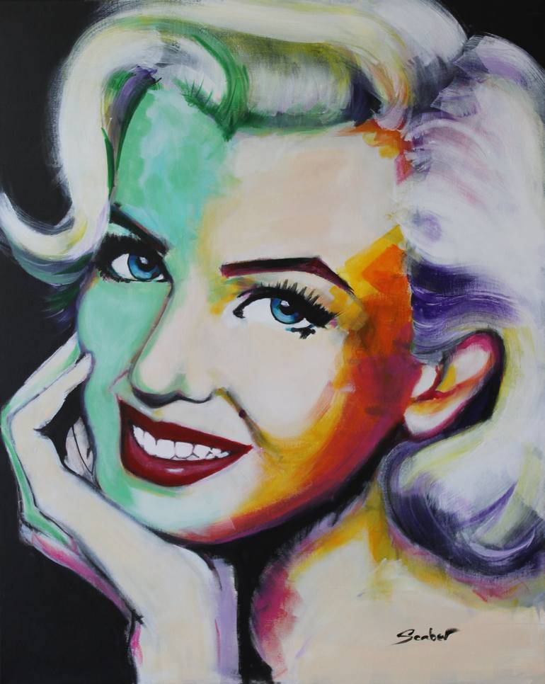Monroe 1 Painting by KATARZYNA SCABER | Saatchi Art