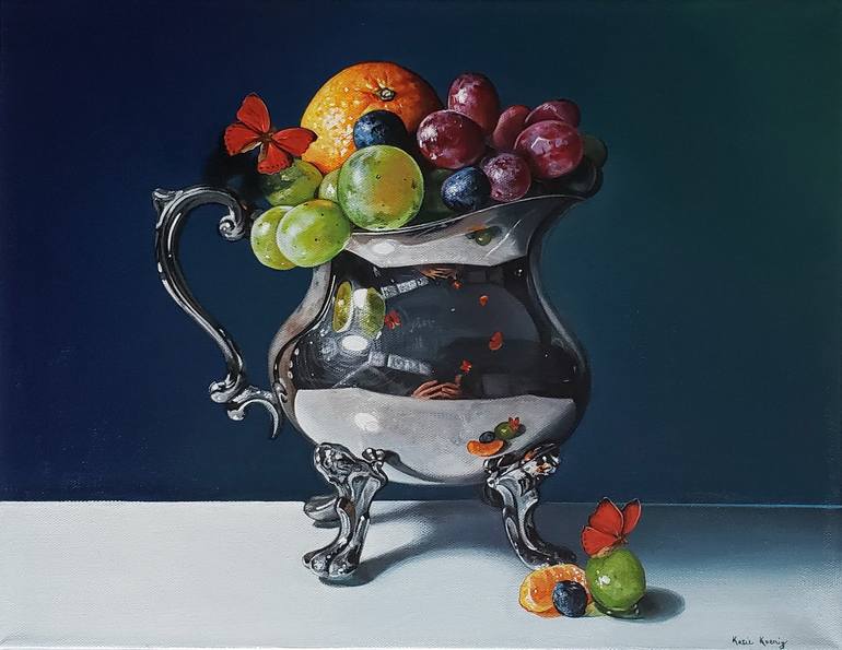 Original realism Still Life Painting by Katie Koenig