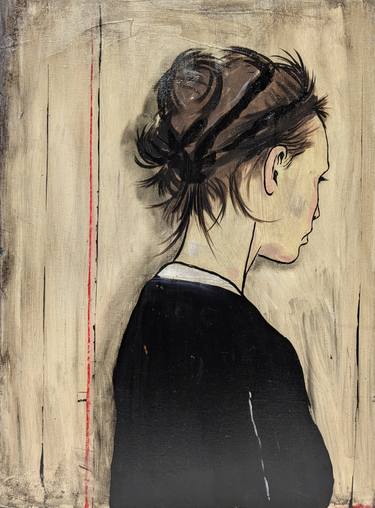 Original Modernism People Paintings by Erekle Kiparoidze