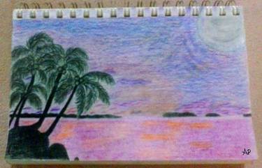 Original Seascape Drawing by akeila pascall