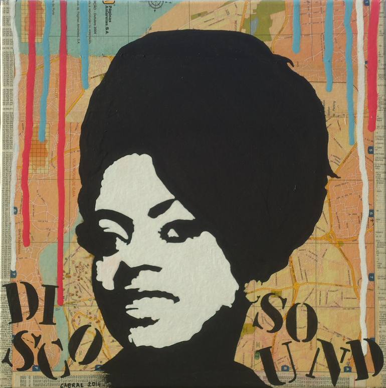 Diana Ross Painting by Carlos Cabral | Saatchi Art