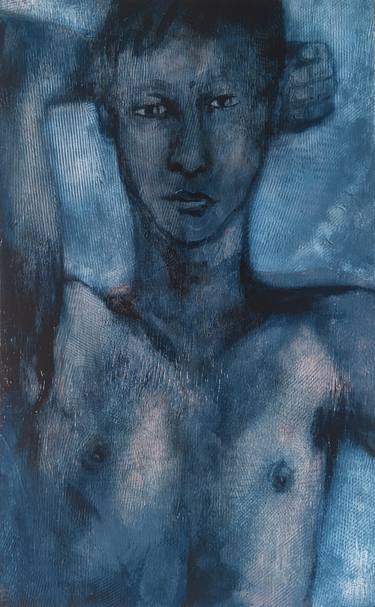 Original Expressionism Men Paintings by JAN ZIEGLER