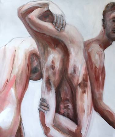 Original Expressionism Men Paintings by JAN ZIEGLER