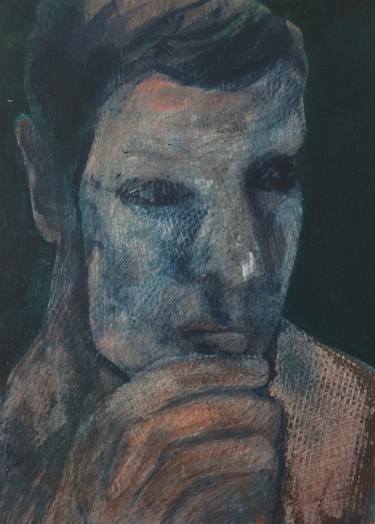 Original Expressionism Portrait Paintings by JAN ZIEGLER