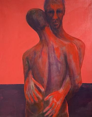 Original Expressionism Men Paintings by JAN ZIEGLER