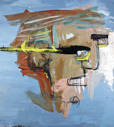 Original Abstract Expressionism Men Paintings by Eduardo Nicolas