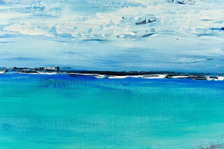 Original Abstract Seascape Painting by Radek Smach