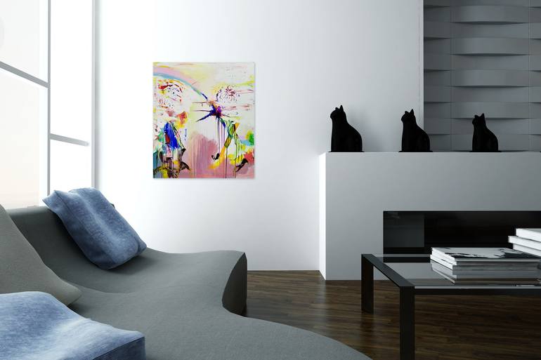 Original Abstract Expressionism Abstract Painting by Radek Smach