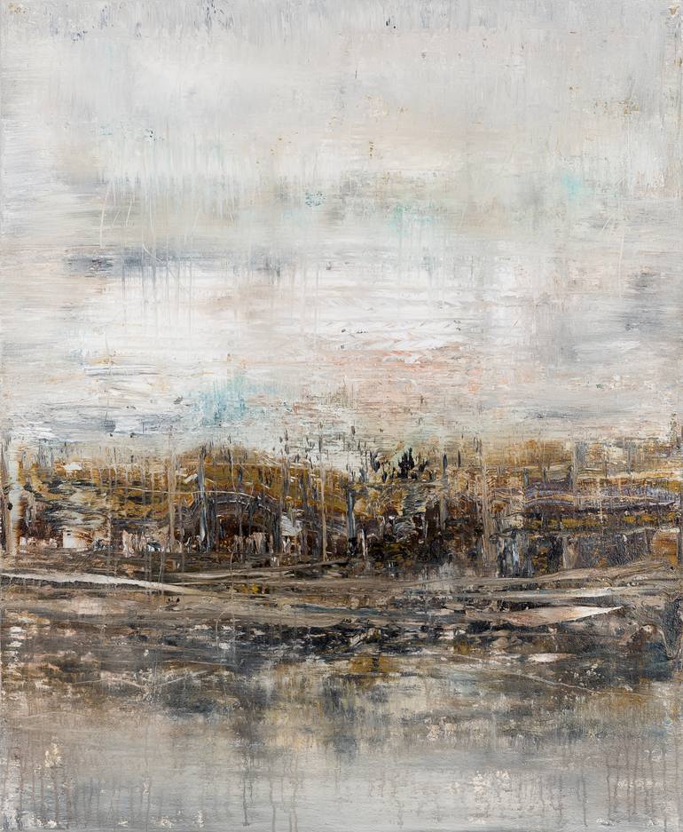 Original Abstract Expressionism Abstract Painting by Radek Smach