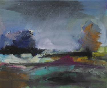 Print of Abstract Landscape Paintings by Merete Jakobsen