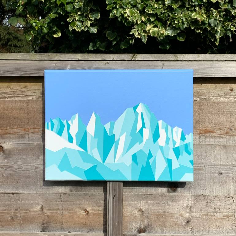 Original Abstract Geometric Painting by Zoe Hattersley