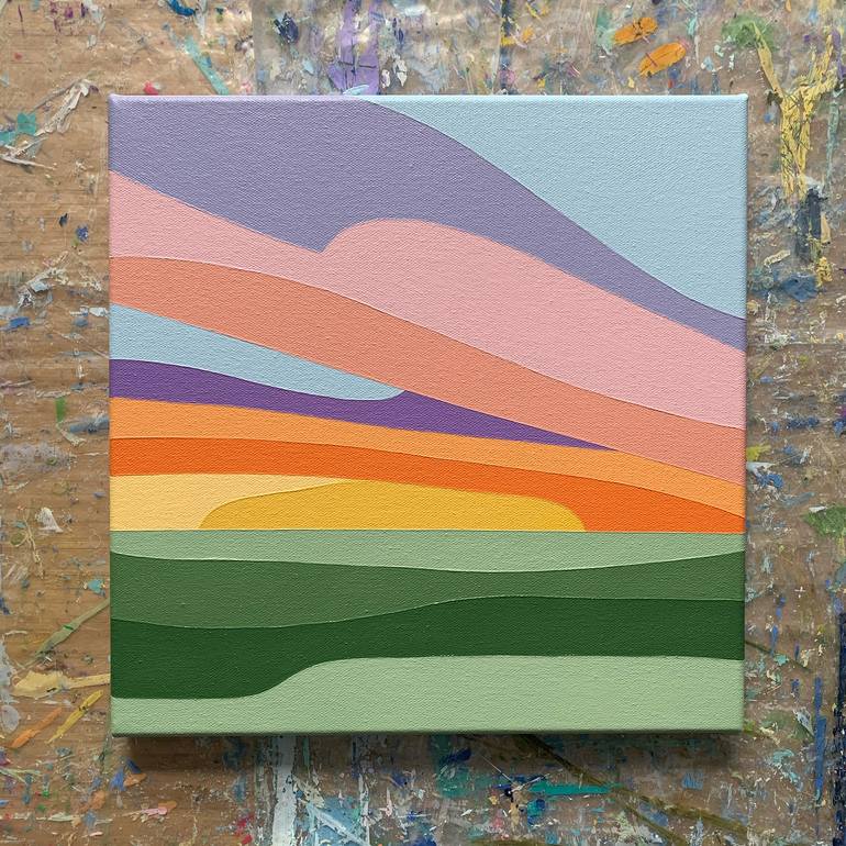 Original Abstract Landscape Painting by Zoe Hattersley