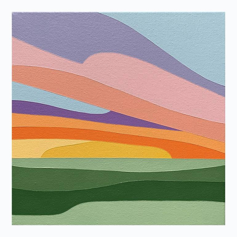 Original Abstract Landscape Painting by Zoe Hattersley