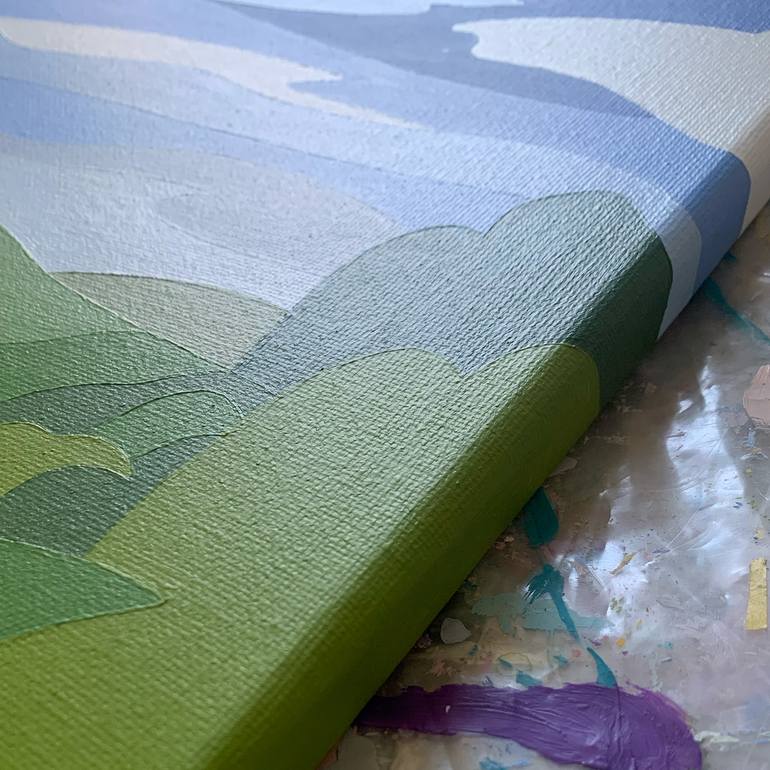 Original Abstract Landscape Painting by Zoe Hattersley