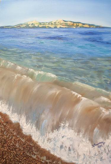 Print of Beach Paintings by Valentyna Pylypenko