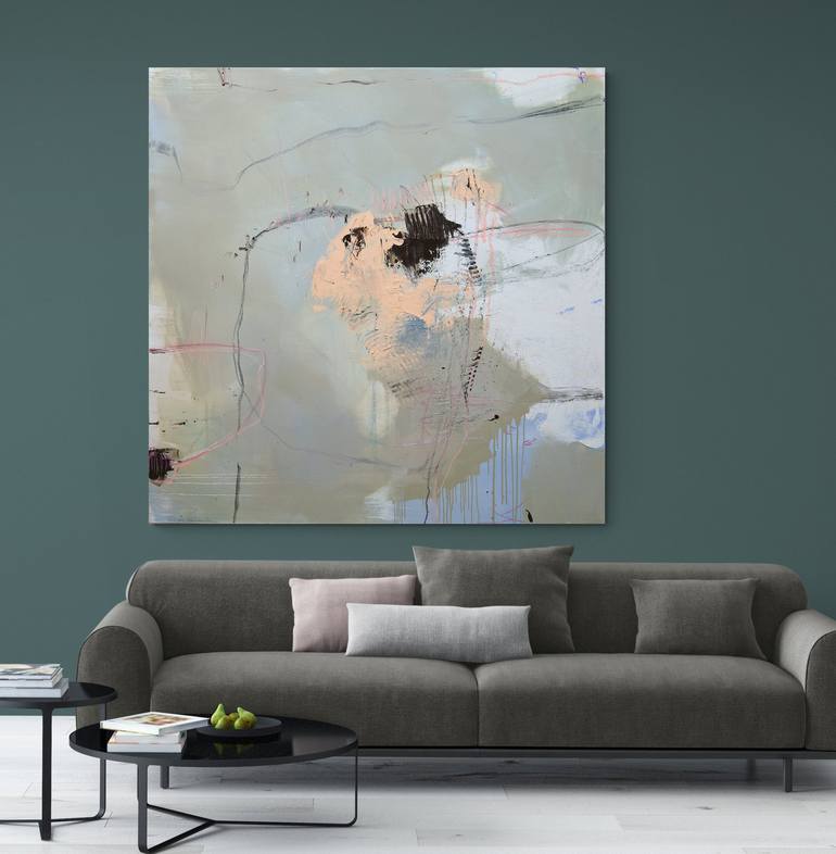 Original Abstract Expressionism Abstract Painting by Larissa Eremeeva