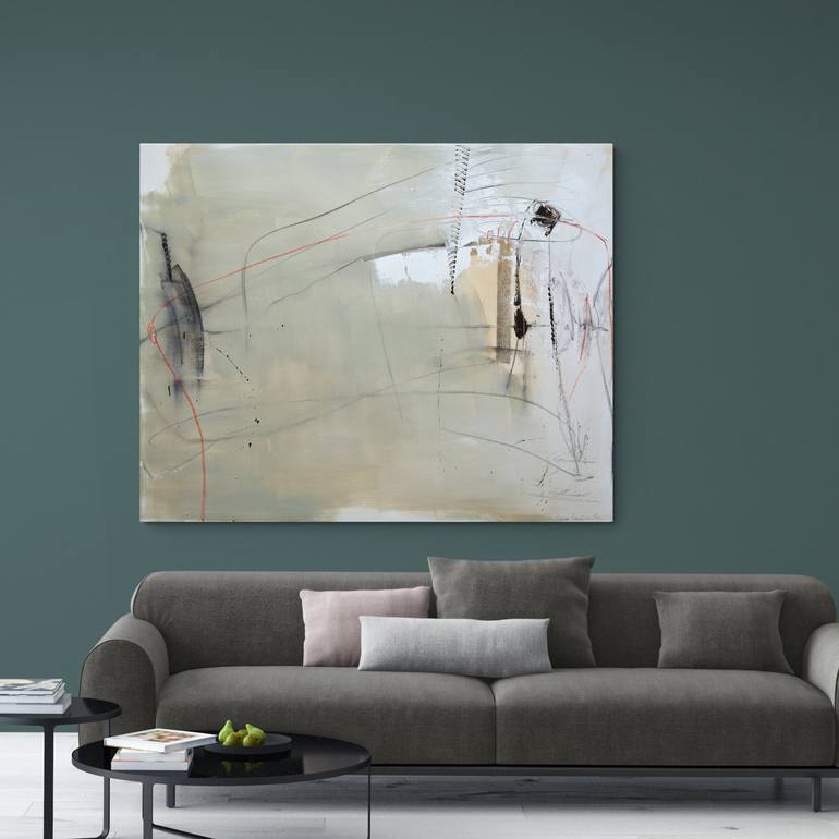 Original Abstract Expressionism Abstract Painting by Larissa Eremeeva