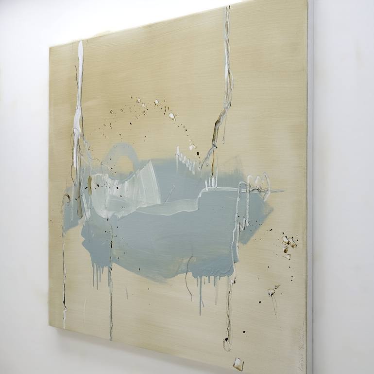 Original Minimalism Abstract Painting by Larissa Eremeeva