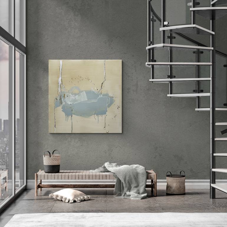 Original Minimalism Abstract Painting by Larissa Eremeeva