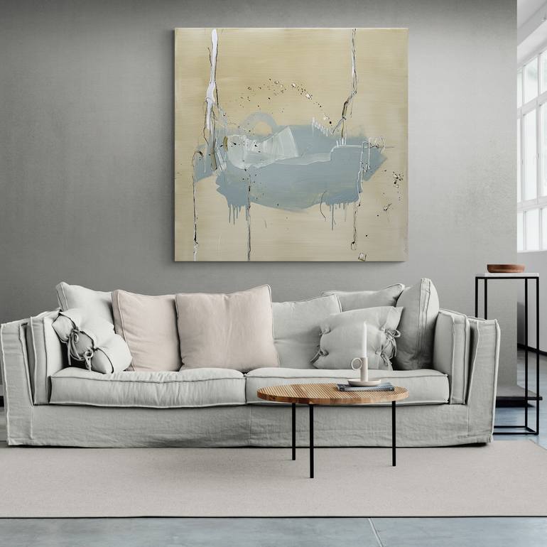 Original Minimalism Abstract Painting by Larissa Eremeeva