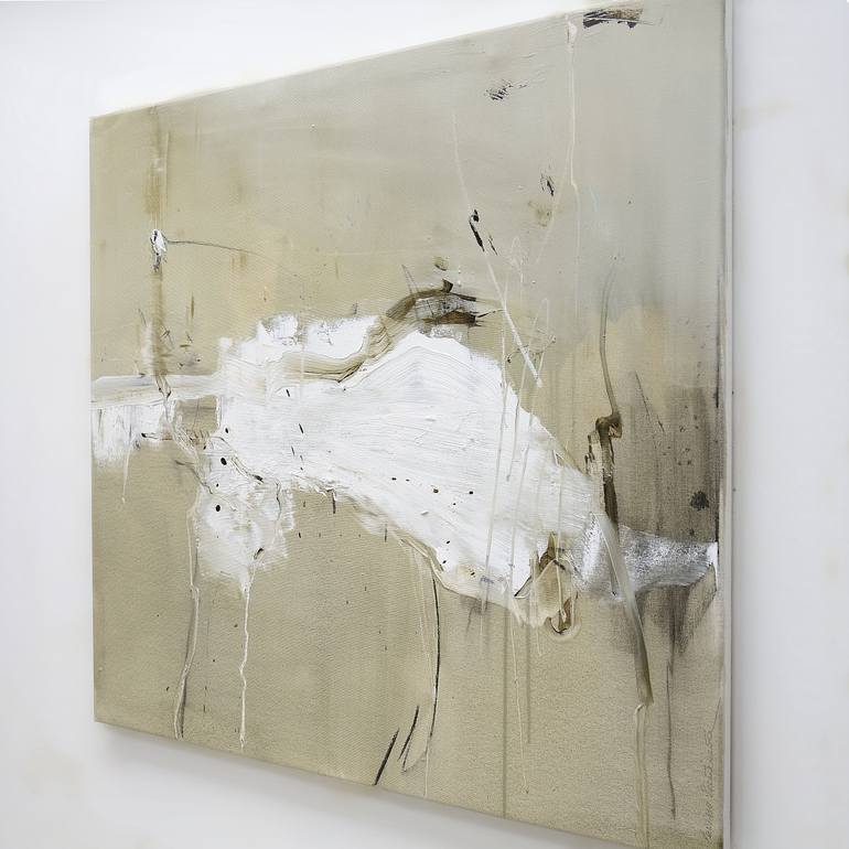 Original Minimalism Abstract Painting by Larissa Eremeeva