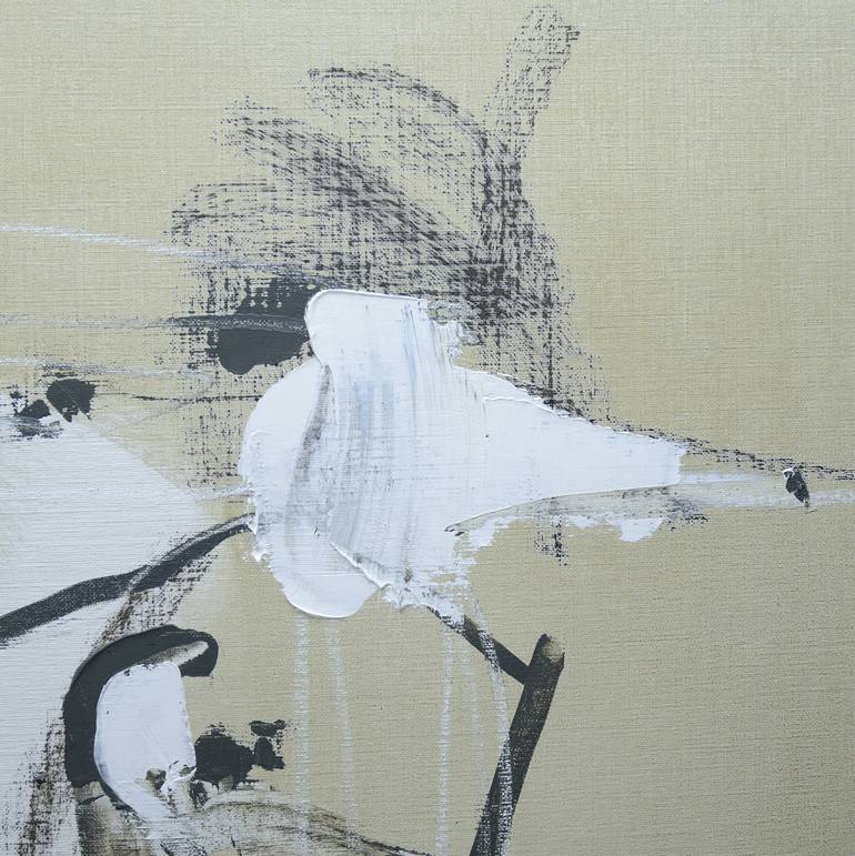 Original Minimalism Abstract Painting by Larissa Eremeeva