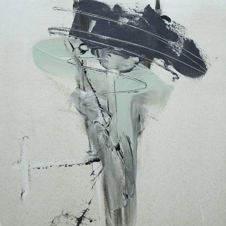 Original Minimalism Abstract Painting by Larissa Eremeeva