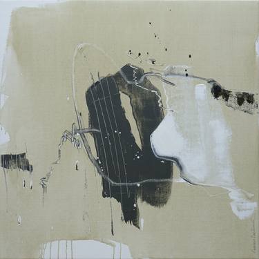 Original Minimalism Abstract Painting by Larissa Eremeeva