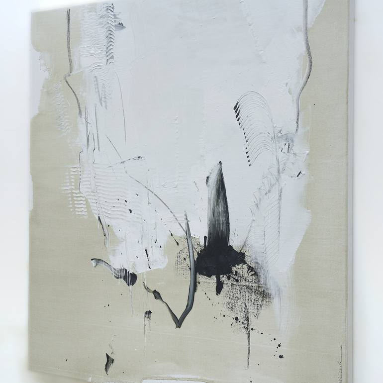 Original Minimalism Abstract Painting by Larissa Eremeeva