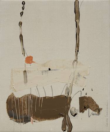 Original Minimalism Abstract Painting by Larissa Eremeeva