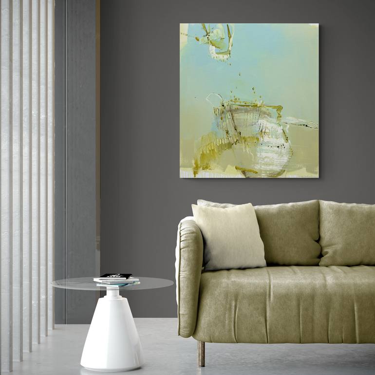 Original Minimalism Abstract Painting by Larissa Eremeeva