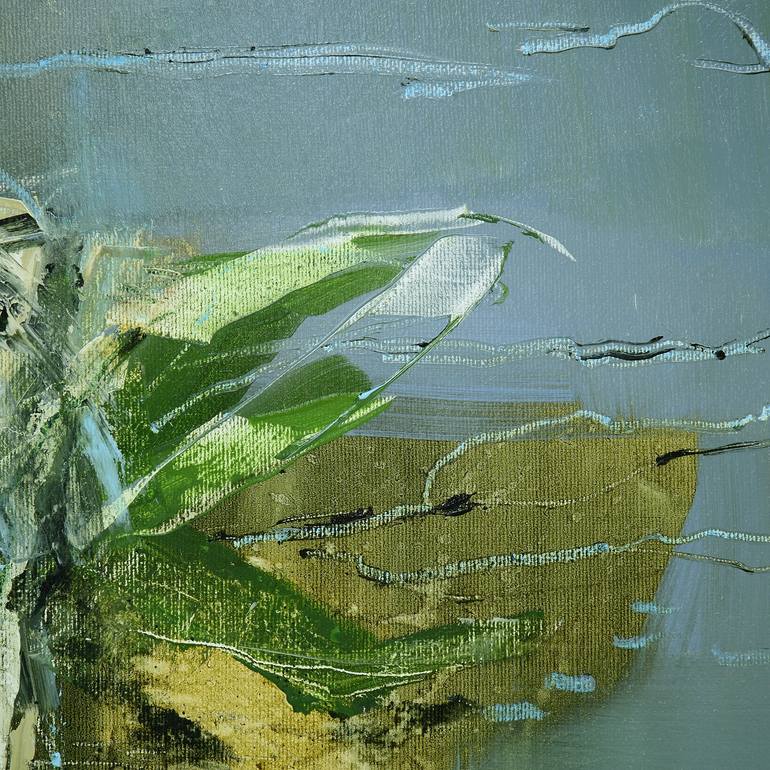 Original Minimalism Abstract Painting by Larissa Eremeeva