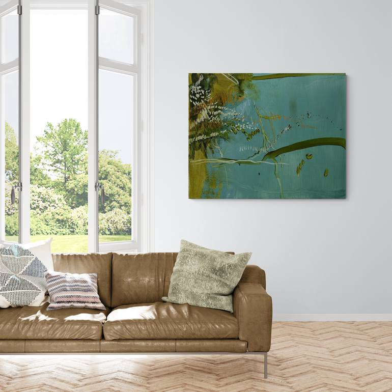 Original Minimalism Abstract Painting by Larissa Eremeeva