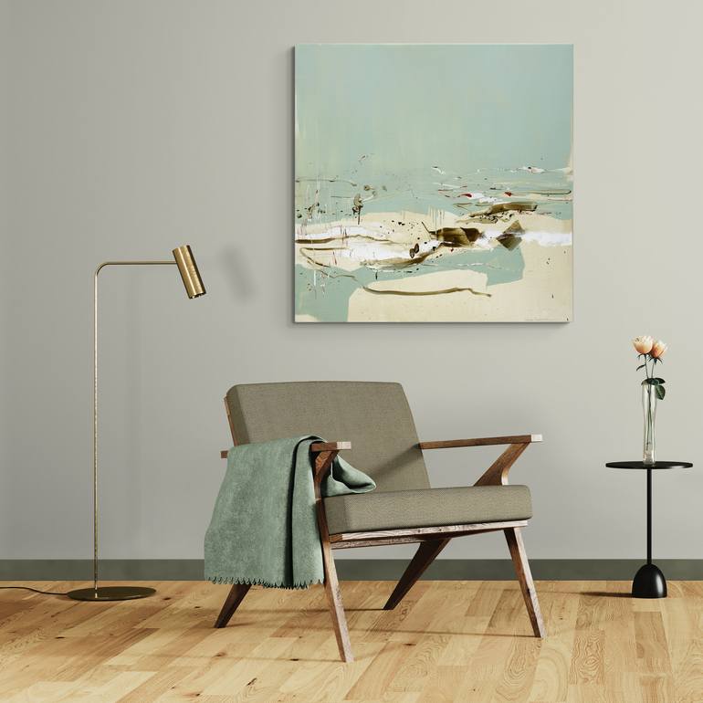 Original Abstract Expressionism Abstract Painting by Larissa Eremeeva