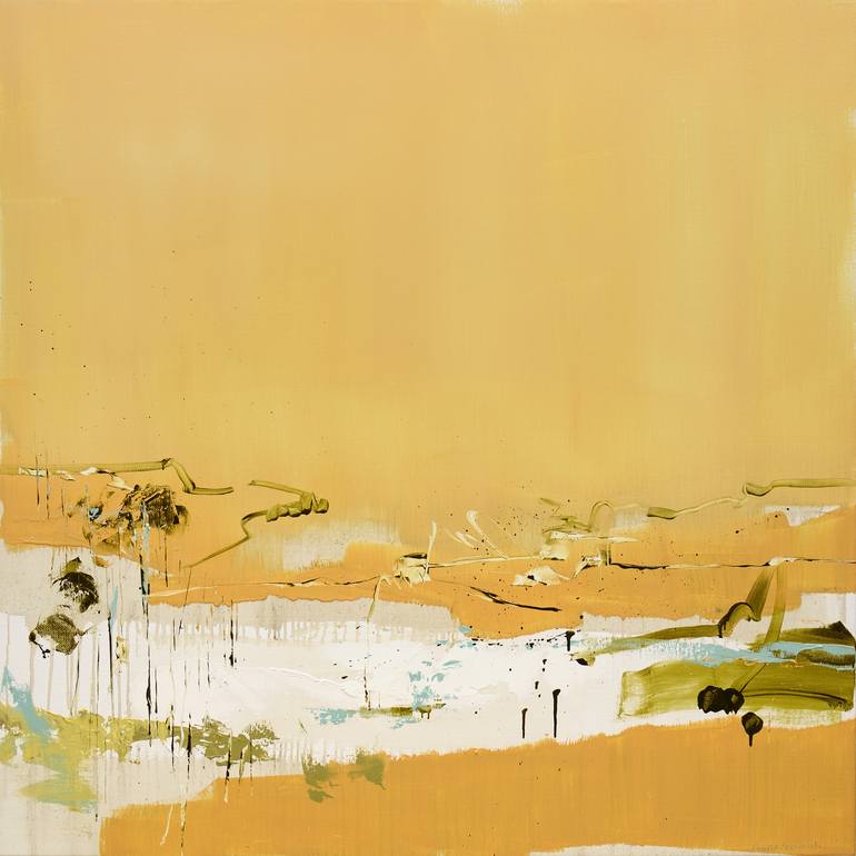 Original Abstract Expressionism Abstract Painting by Larissa Eremeeva