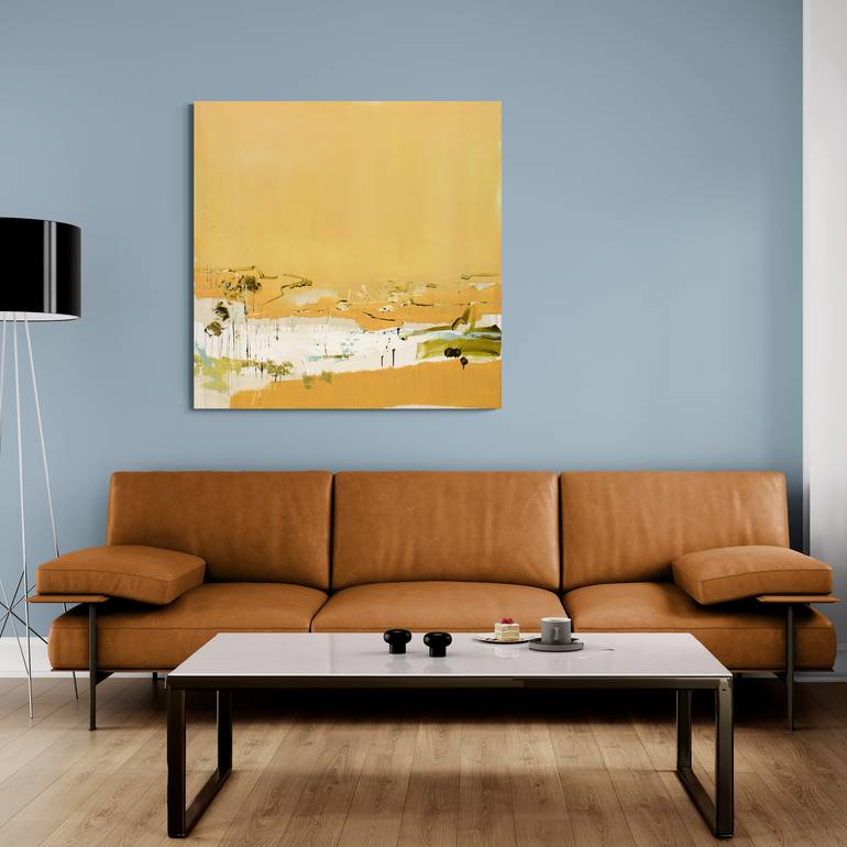 Original Abstract Expressionism Abstract Painting by Larissa Eremeeva