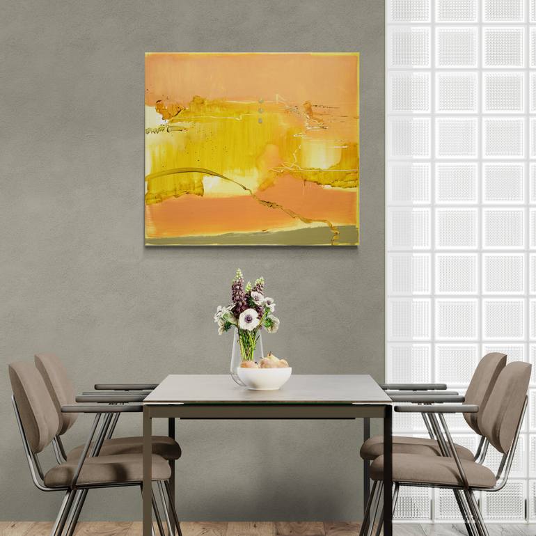 Original Abstract Expressionism Abstract Painting by Larissa Eremeeva