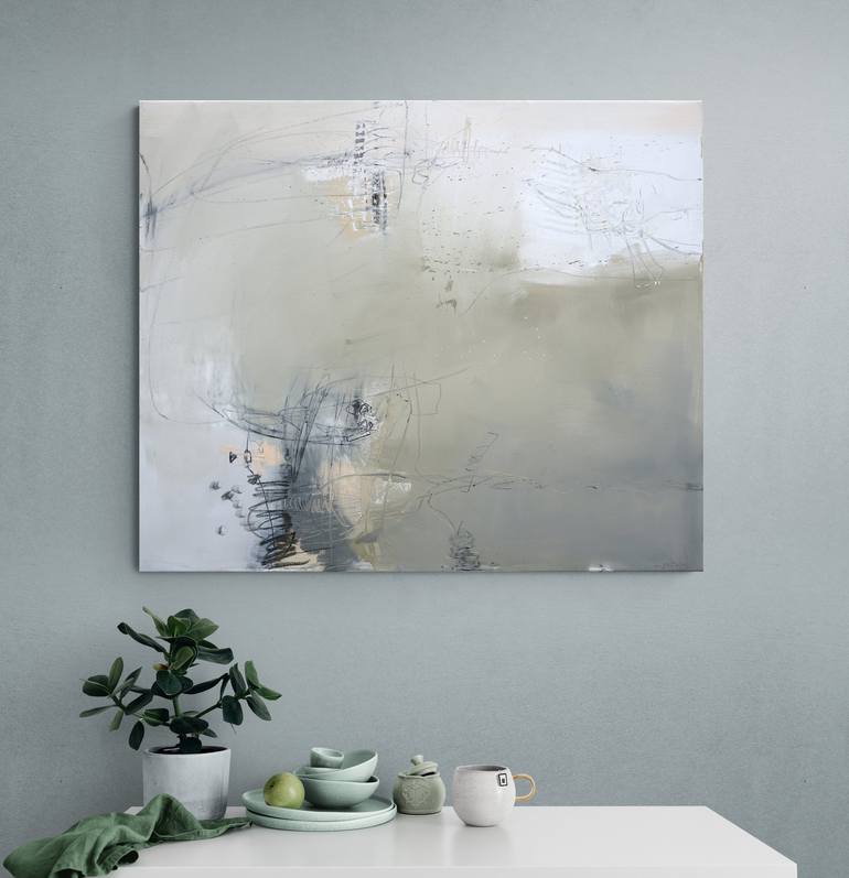 Original Abstract Expressionism Abstract Painting by Larissa Eremeeva