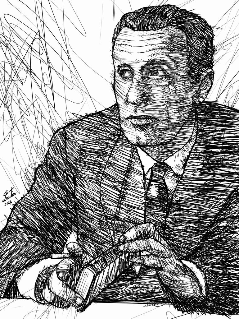 MAURICE MERLEAU-PONTY Drawing by Lautir - | Saatchi Art