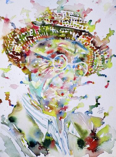 Original Portraiture People Paintings by Lautir -