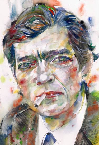 Original Portraiture People Paintings by Lautir -