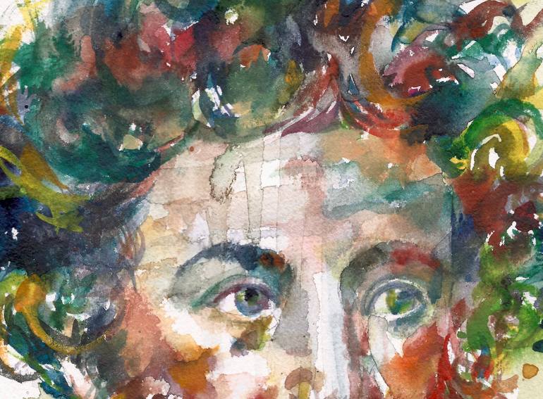 Original Portraiture People Painting by Lautir -