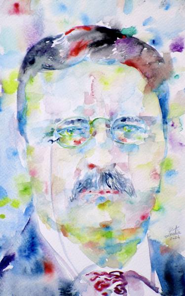 Original Portraiture People Paintings by Lautir -