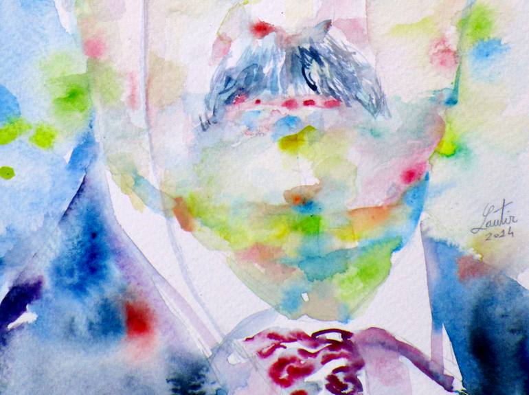 Original Portraiture People Painting by Lautir -